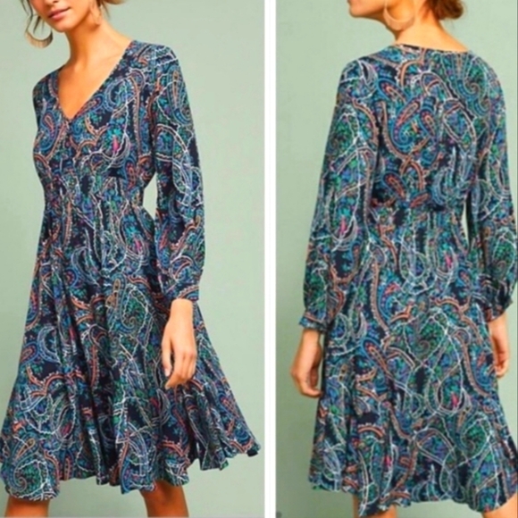 Maeve | Anthropologie Maplewood Colorful Spring Dress - Picture 1 of 8